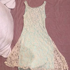 Mint Green Lace Dress